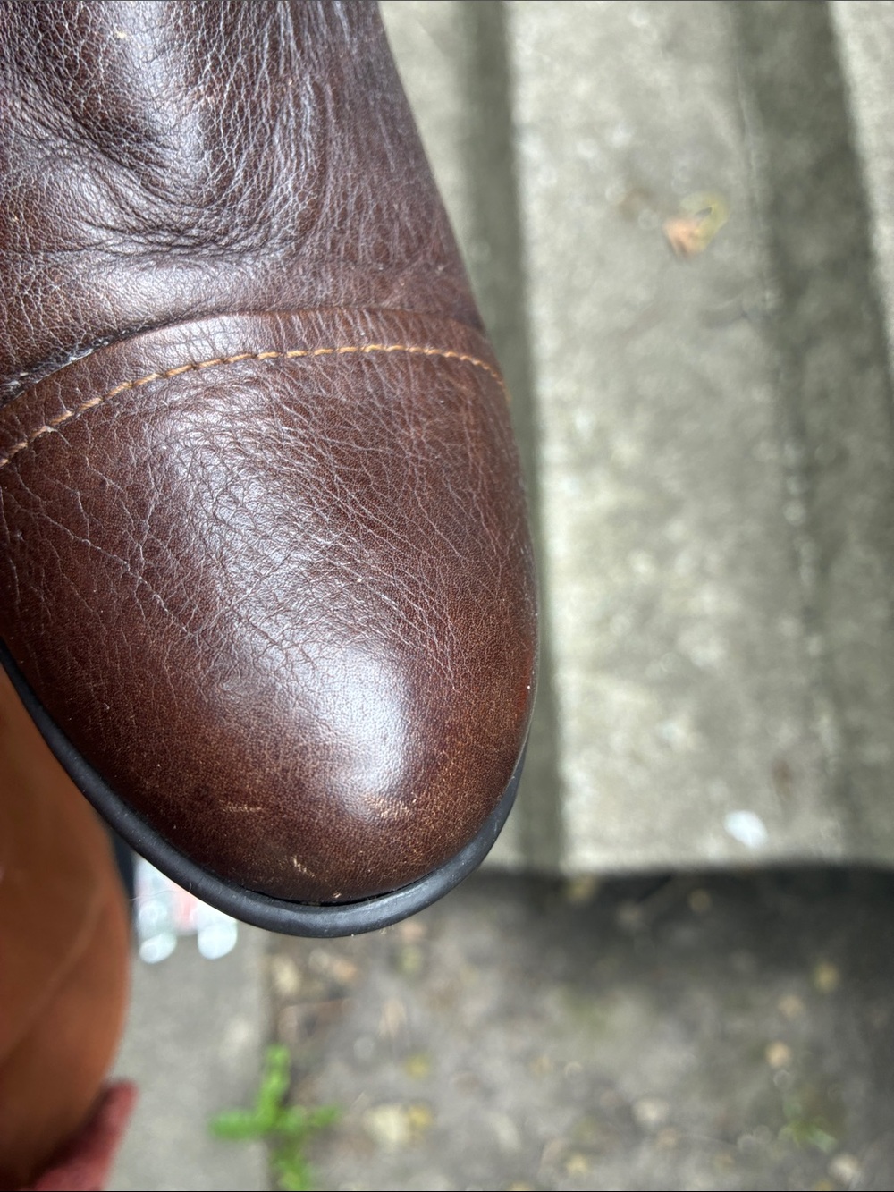 Born Brown Leather Mid-Calf Heeled Boots - Picture 11 of 11